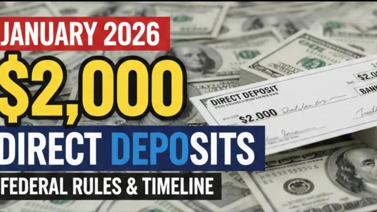 $2,000 Federal Direct Deposits Jan 2026 – Timeline and Rules Explained