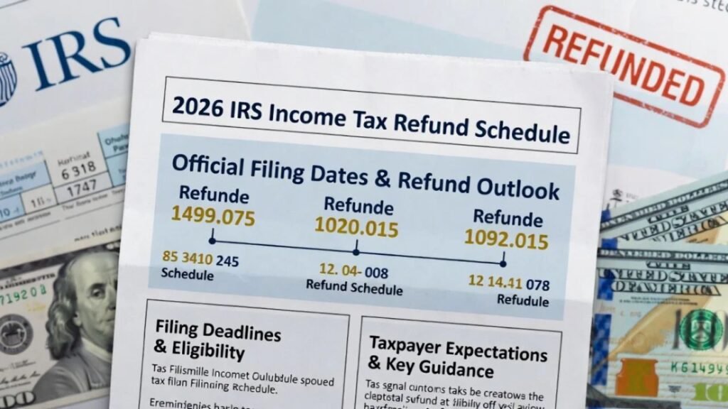 2026 IRS Income Tax Refund Schedule Explained: Official Filing Dates ...