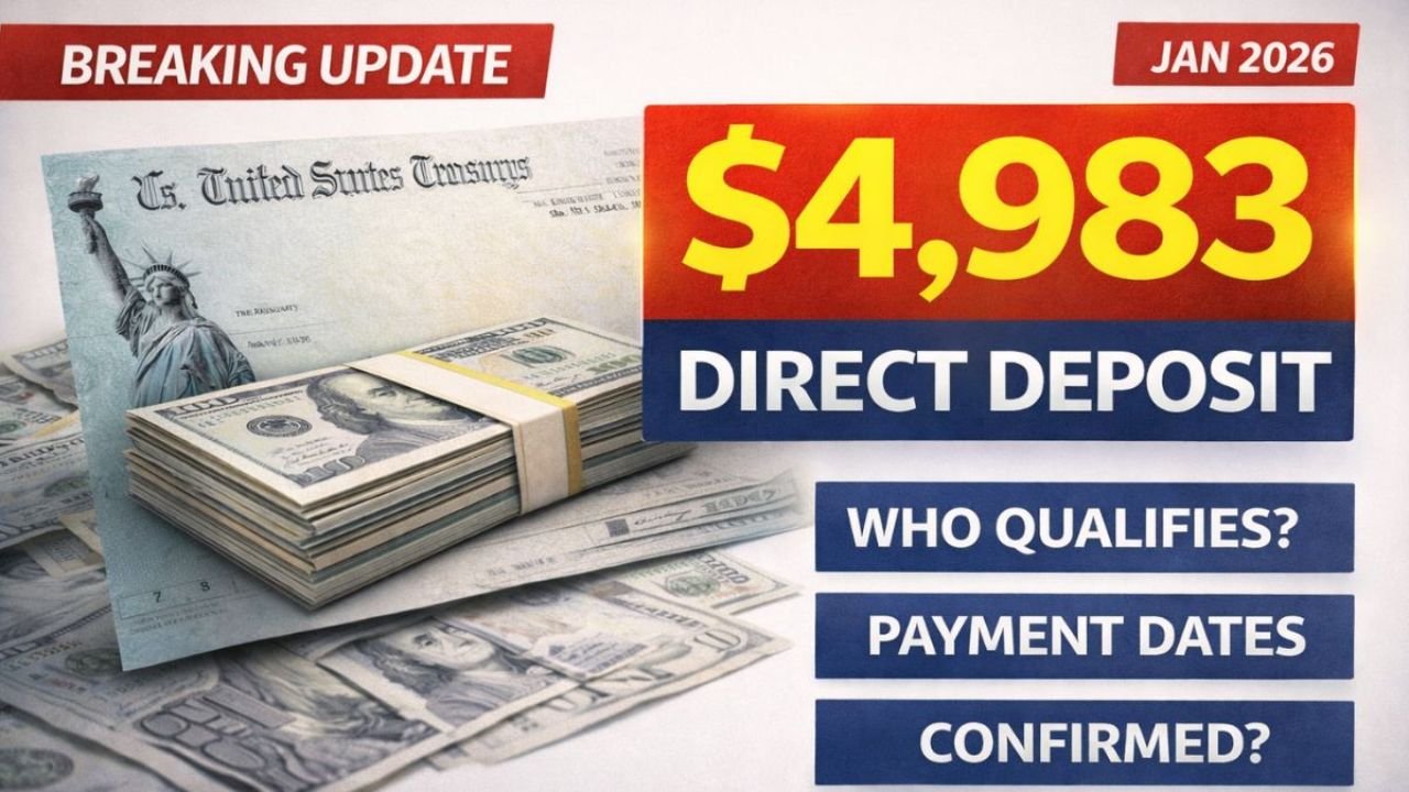 $4,983 Direct Deposit January 2026 Explained: Who Qualifies and When Payments May Arrive