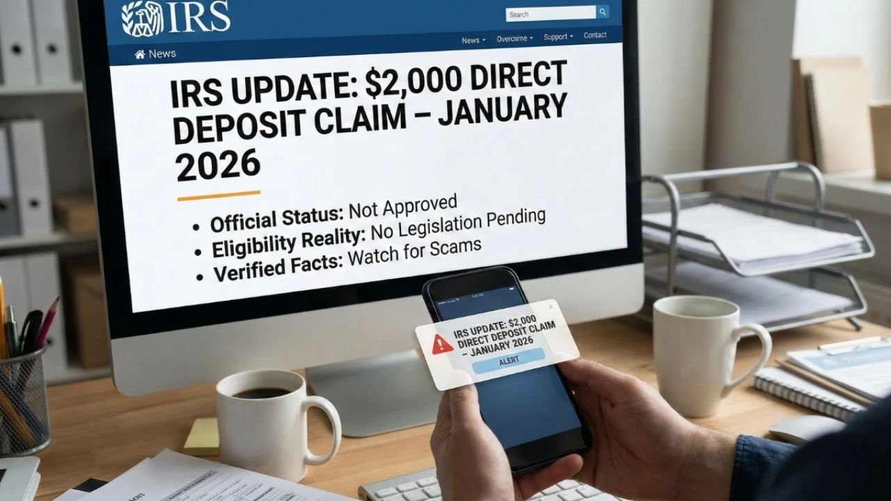 IRS $2,000 Direct Deposit Claim January 2026: Official Status, Eligibility Reality, and Verified Facts