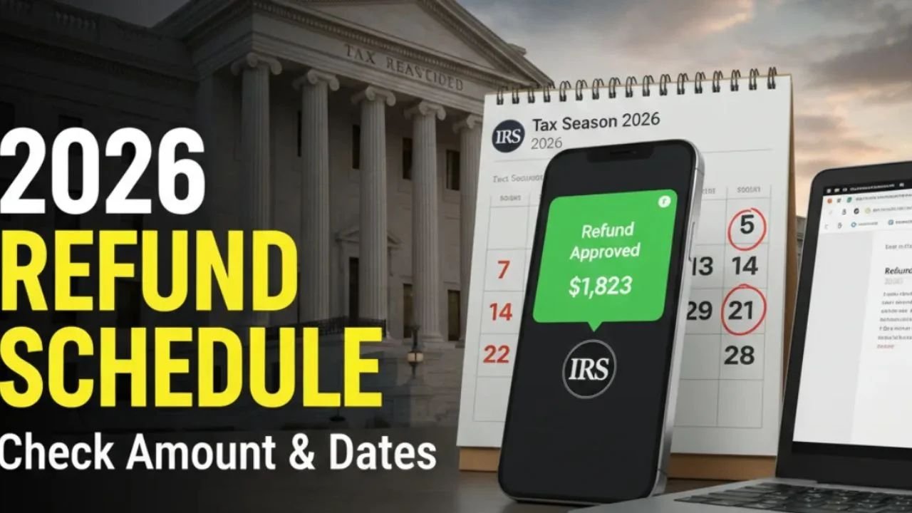 IRS Refund Schedule 2026 – See Amount & Estimated Dates in the USA