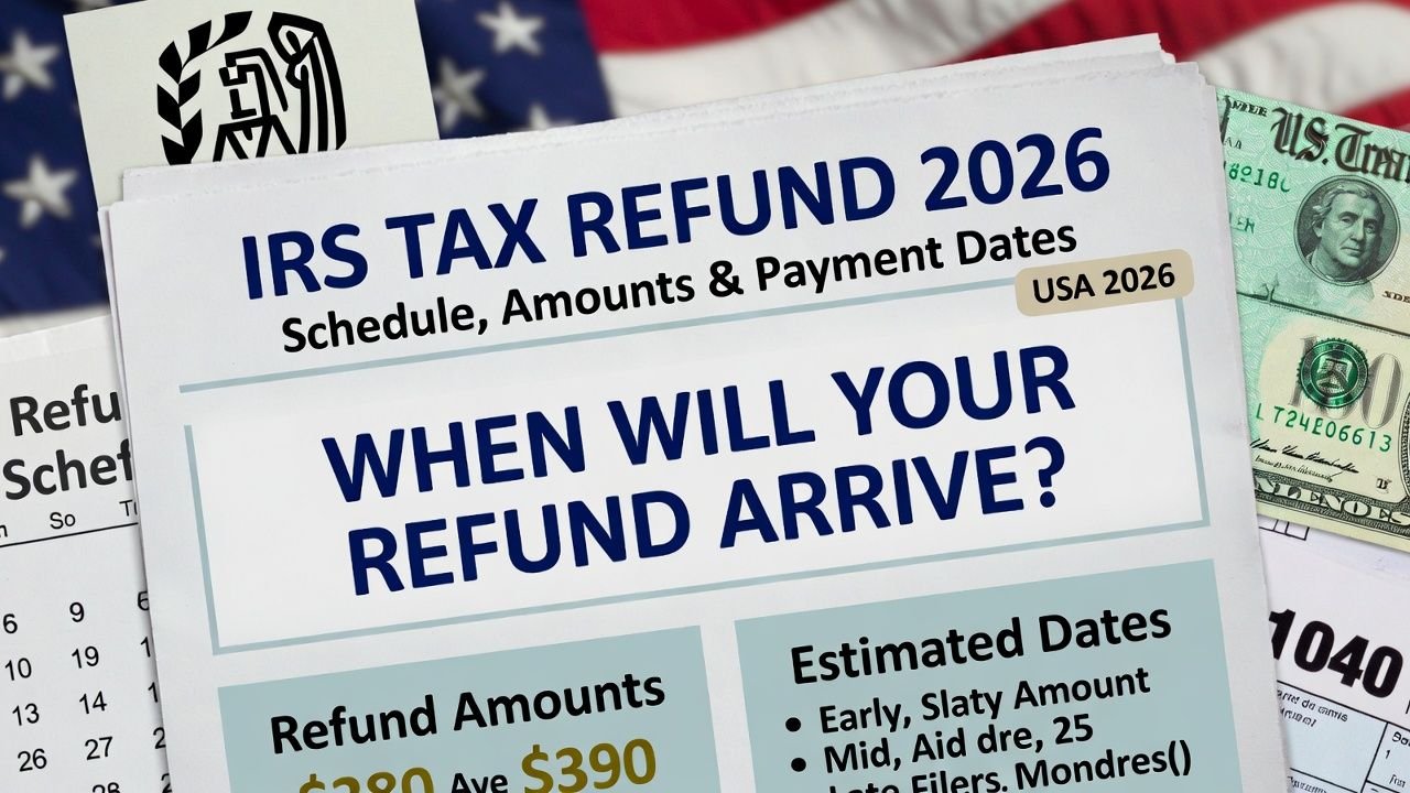 IRS Tax Refund 2026 Schedule: Check Amounts and Estimated Refund Dates in the USA