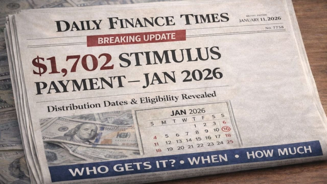 Stimulus Payments Set for January 2026: Understanding the $1,702 Amount and Distribution Timeline